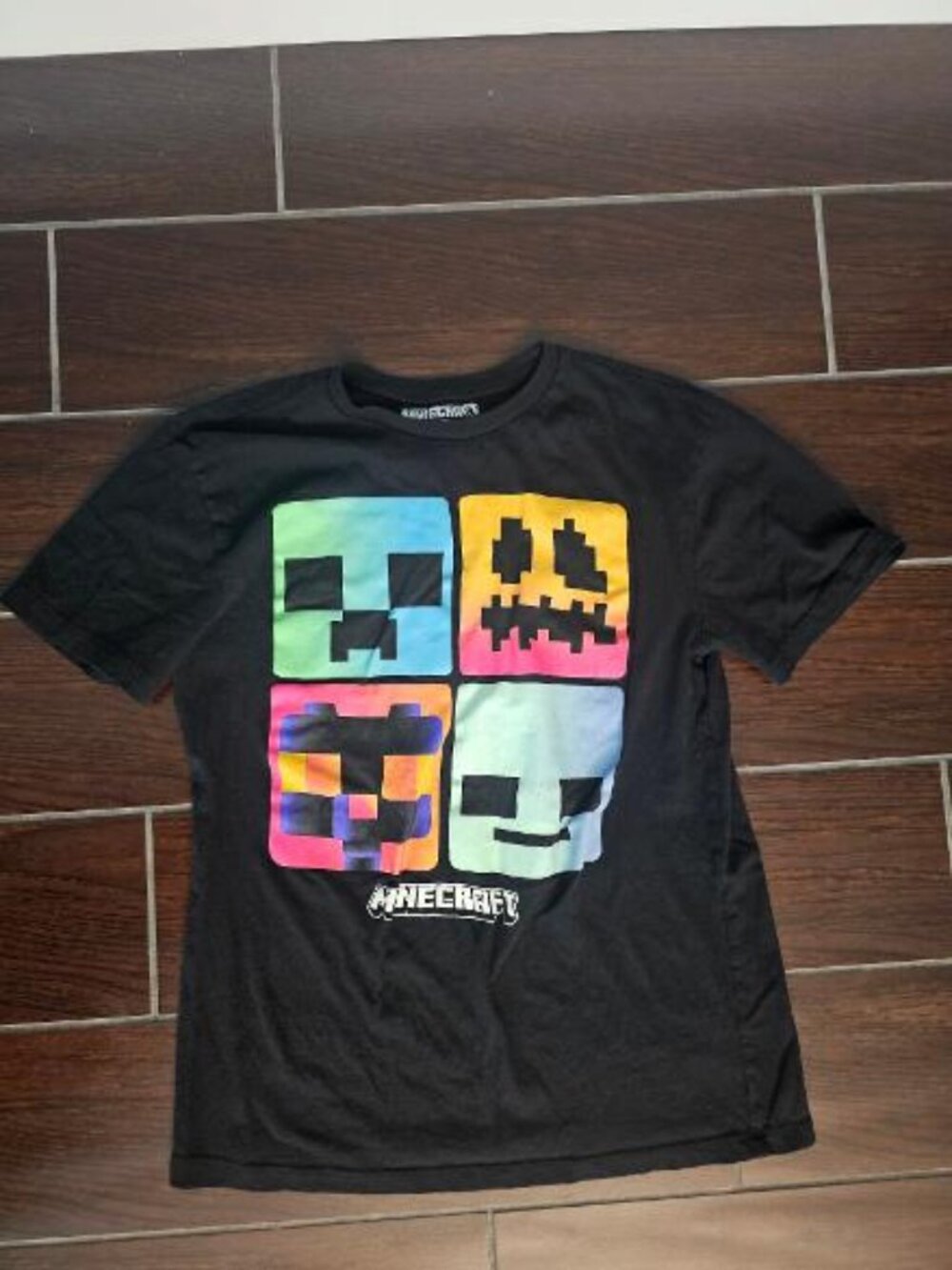 Boys Minecraft T Shirt Size Large 14
